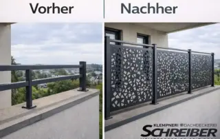 Sichtschutz für Balkon und Terrasse vom Meisterbetrieb Schreiber