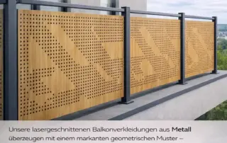 Sichtschutz für Balkon und Terrasse vom Meisterbetrieb Schreiber