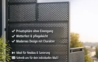 Sichtschutz für Balkon und Terrasse vom Meisterbetrieb Schreiber