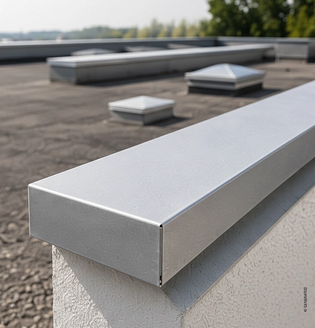 MOB Mauerabdeckung02 Mauerabdeckungen aus Aluminium vom Meisterbetrieb Schreiber