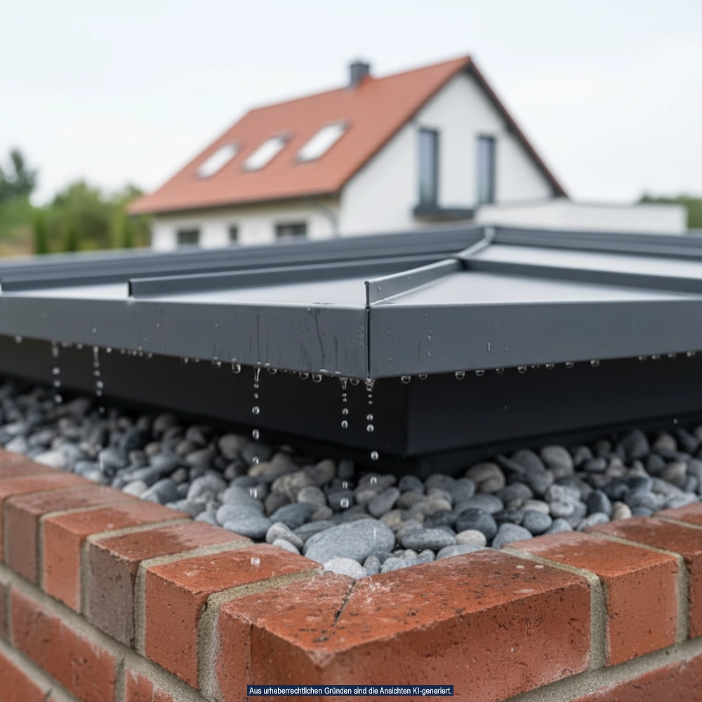 Regenschutz -Mauerabdeckungen aus Aluminium vom Meisterbetrieb Schreiber
