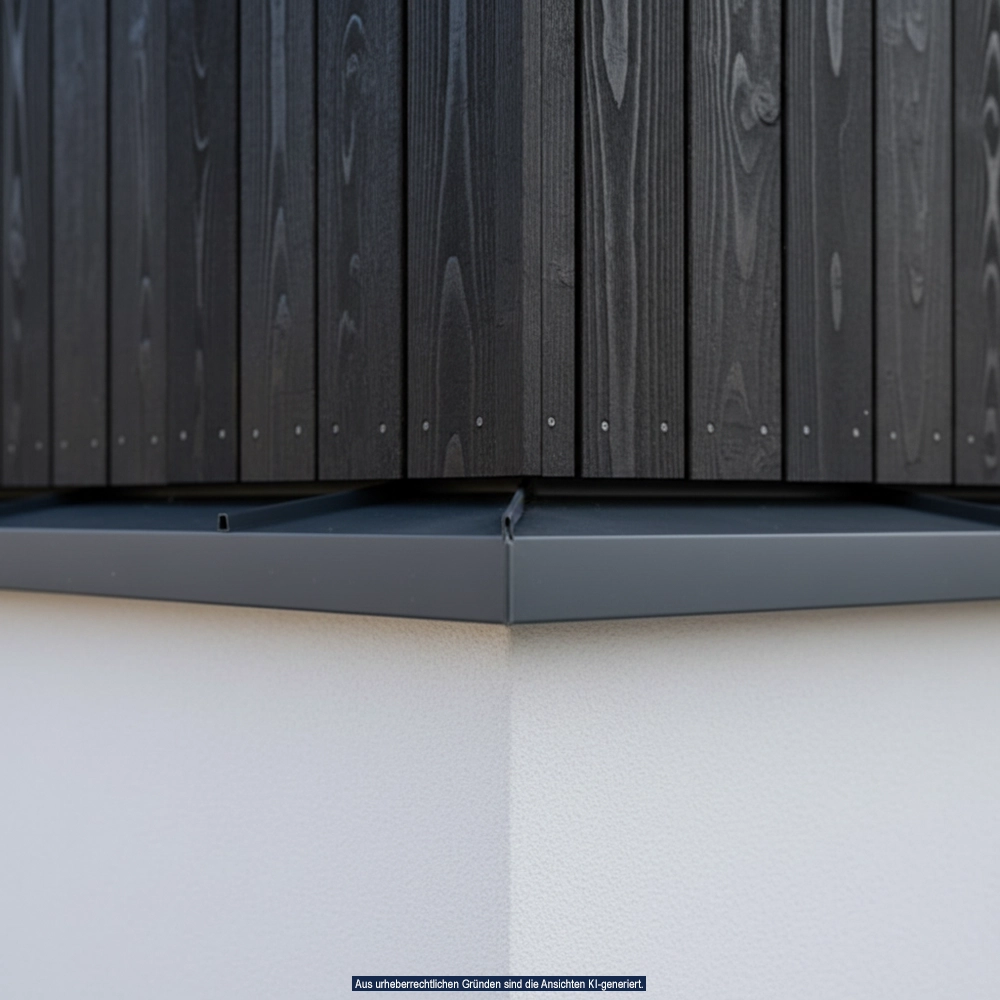 Dunkles Aluminium - Mauerabdeckungen aus Aluminium vom Meisterbetrieb Schreiber